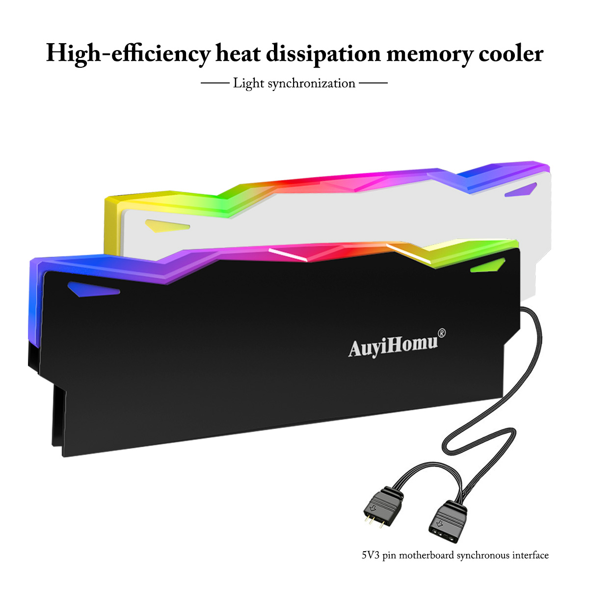 Pc Gaming Rgb - AuyiHomu RGB Soğutucu, 5V 3Pin ARGB